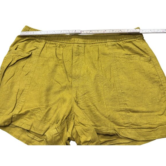 Old Navy Womens High-Rise Linen Blend Shorts L - Picture 5 of 7